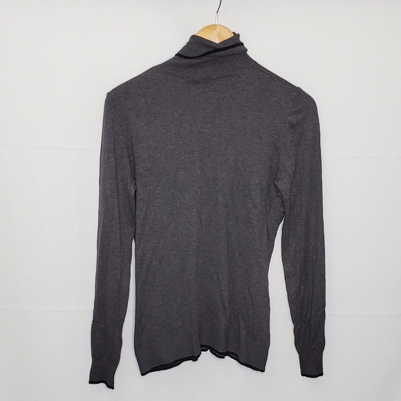 EUC Gerard Darel Designer Cozy & Soft Gray Turtleneck Sweater Size 2 Medium - Picture 4 of 10